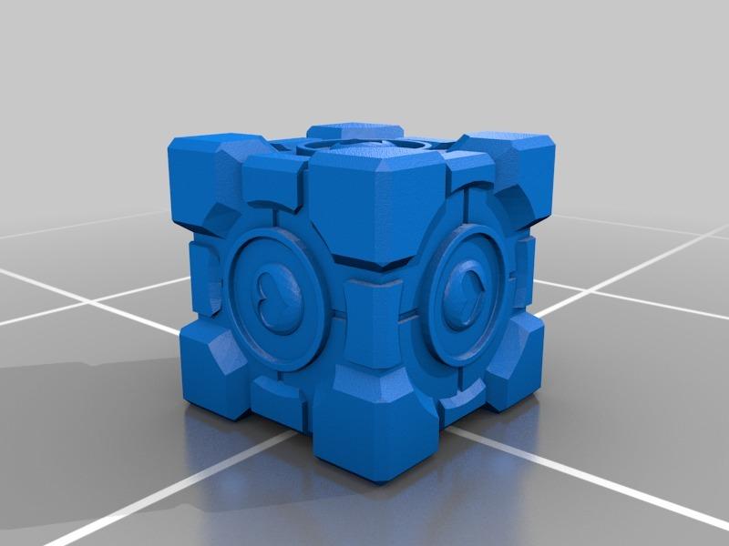 心形装饰立方体3D打印模型