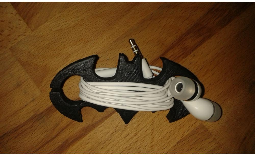 耳机绕线板-蝙蝠侠3D打印模型