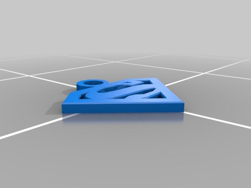 超人挂坠3D打印模型