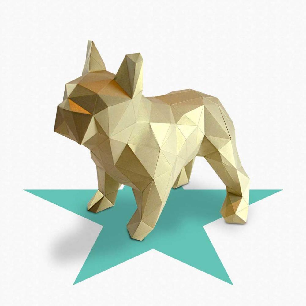 法国斗牛犬3D打印模型