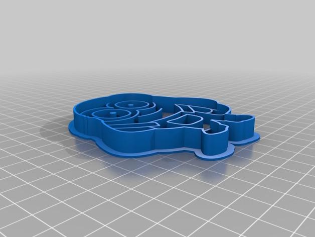 饼干模具 小黄人3D打印模型