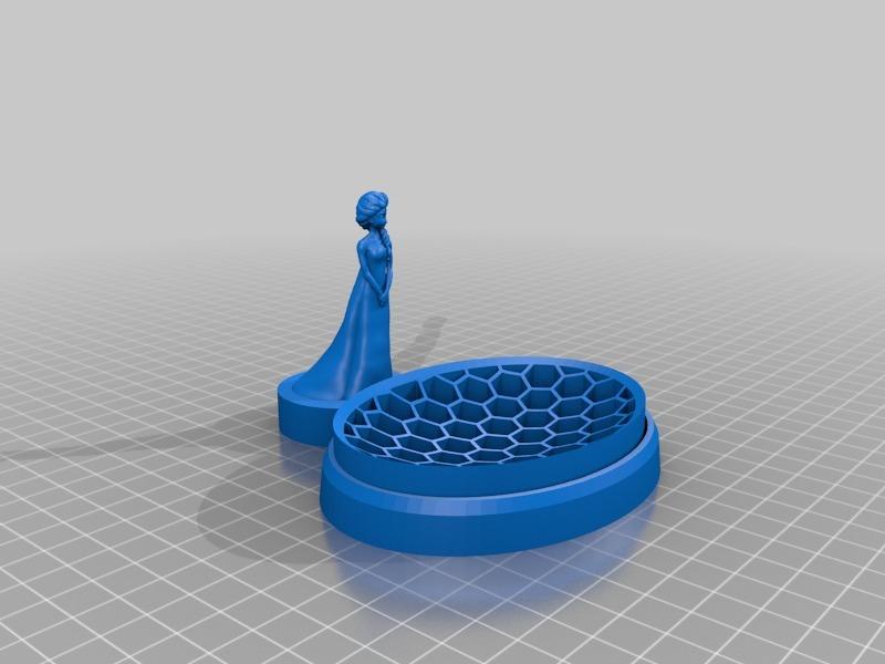 爱莎公主肥皂盒3D打印模型