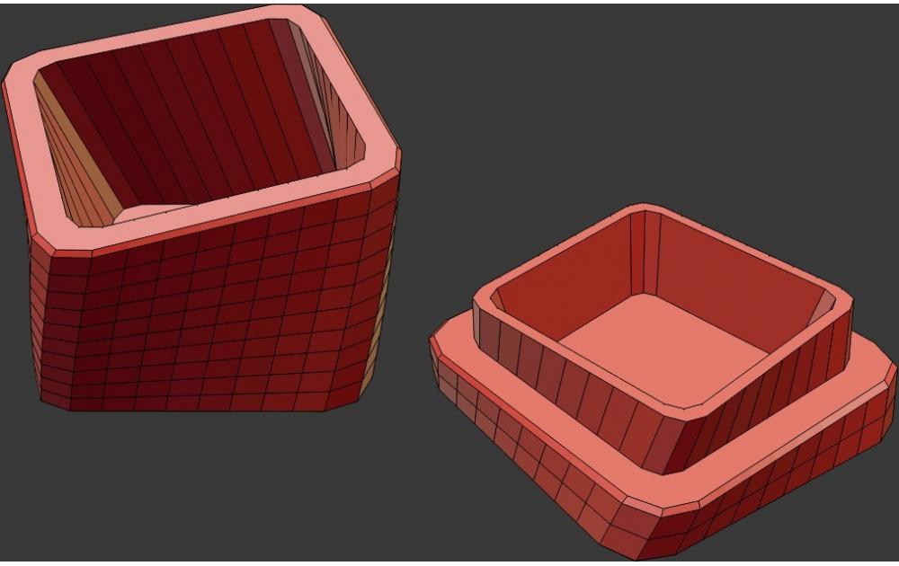 爱心收纳盒3D打印模型