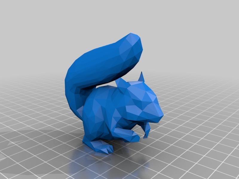 松鼠3D打印模型