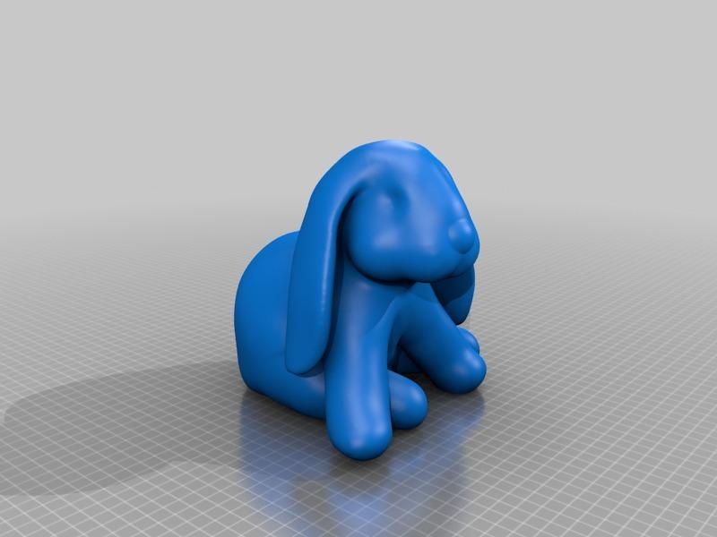 垂耳兔3D打印模型