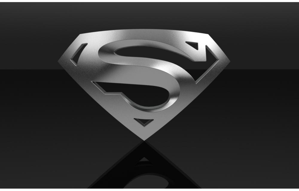 3D超人logo3D打印模型