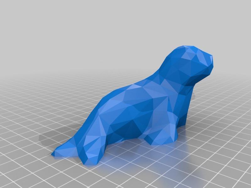 海豹3D打印模型