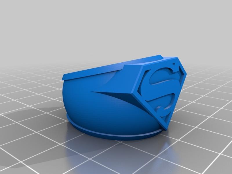 超人标志戒指3D打印模型