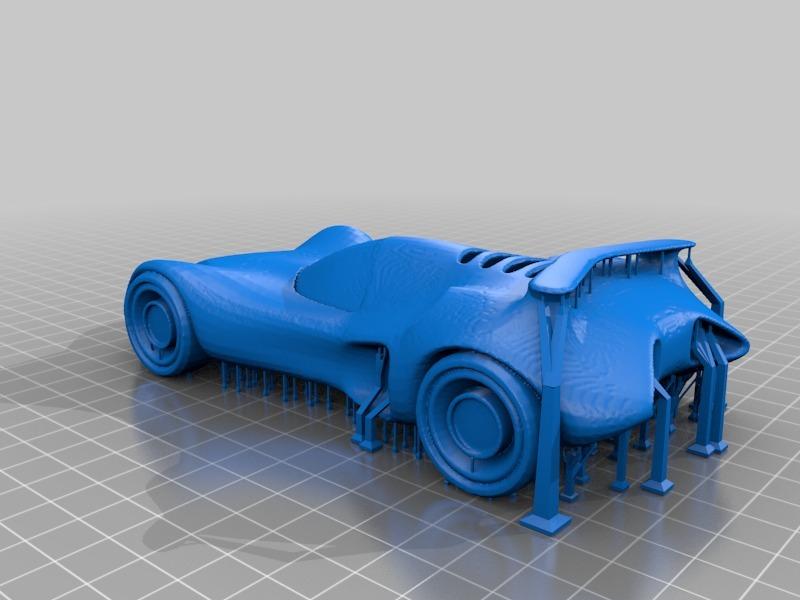 经典款蝙蝠车3D打印模型