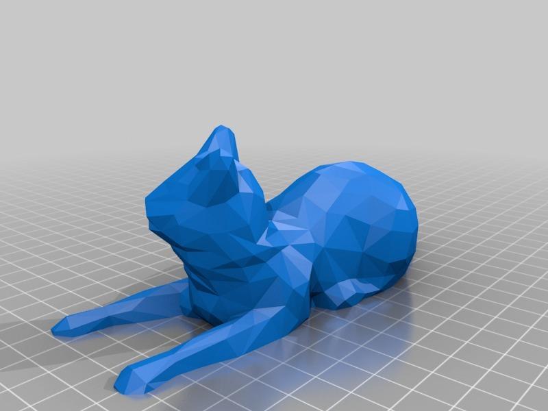 猫3D打印模型