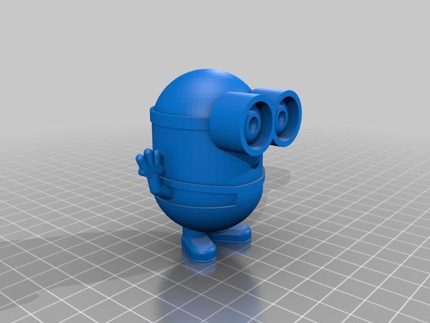 小黄人-矮胖款3D打印模型