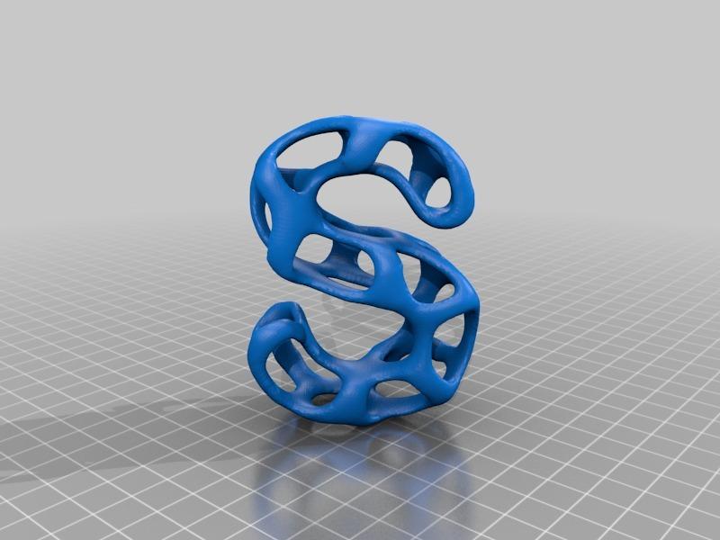 A~Z 26个立体镂空字母3D打印模型