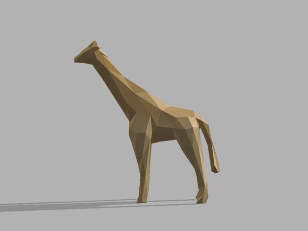 长颈鹿3D打印模型