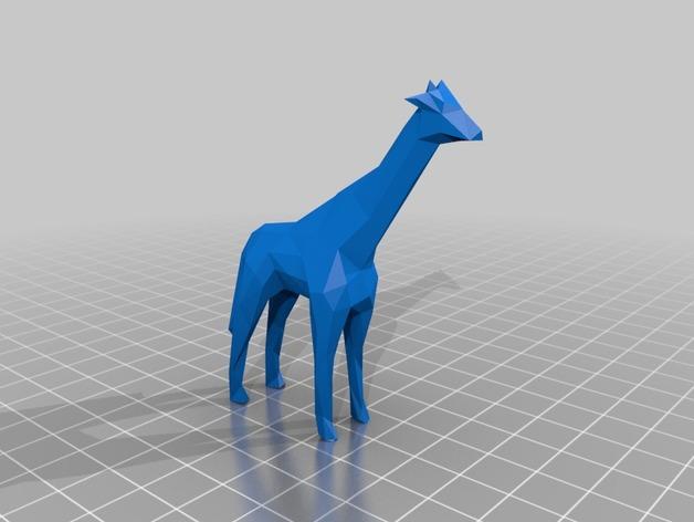 长颈鹿3D打印模型