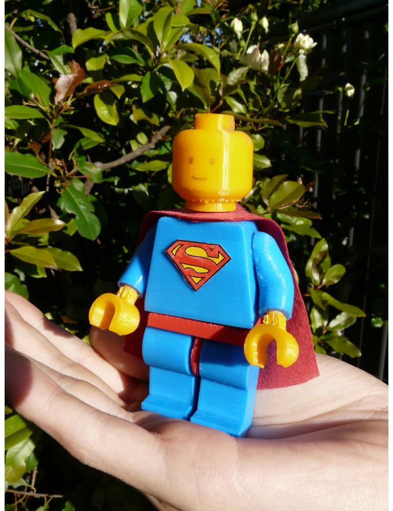 乐高版超人3D打印模型