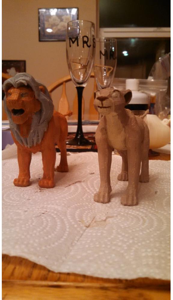 狮子王-辛巴和娜娜3D打印模型