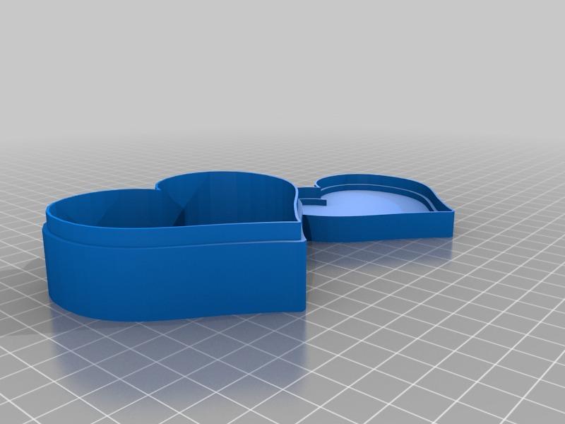 心形储物盒3D打印模型