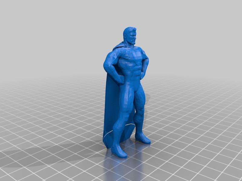 超人全身像3D打印模型
