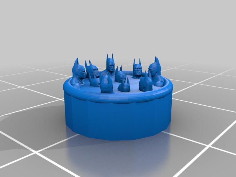 正在泡澡的蝙蝠侠3D打印模型