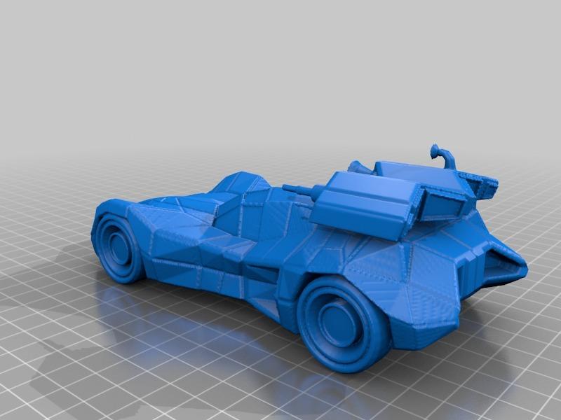 装甲板蝙蝠车3D打印模型