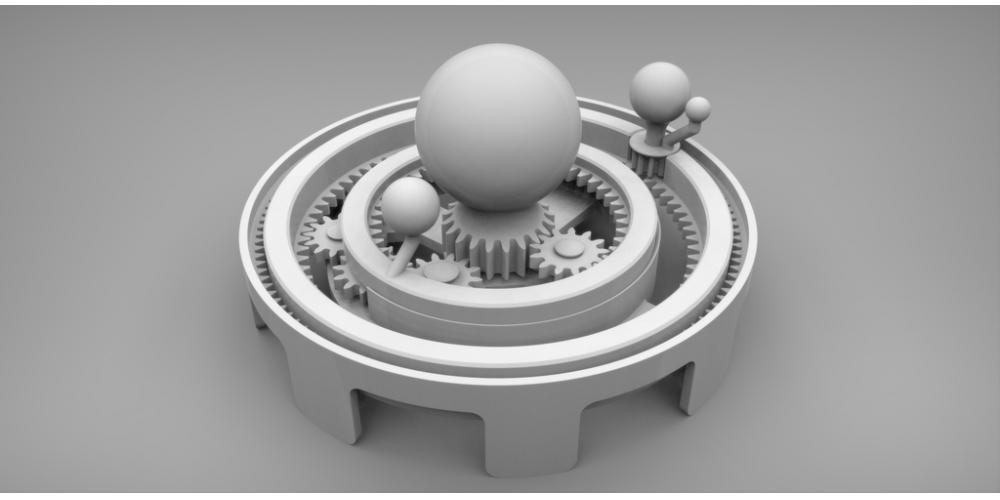 太阳系仪3D打印模型