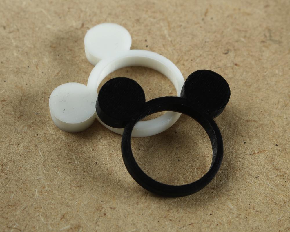 米老鼠耳朵戒指3D打印模型