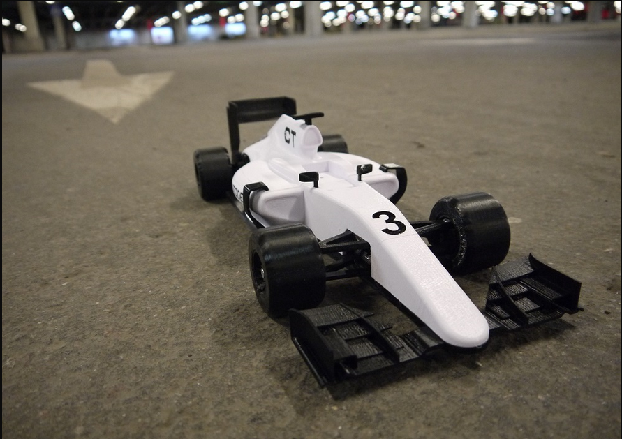 F1方程式赛车3D打印模型