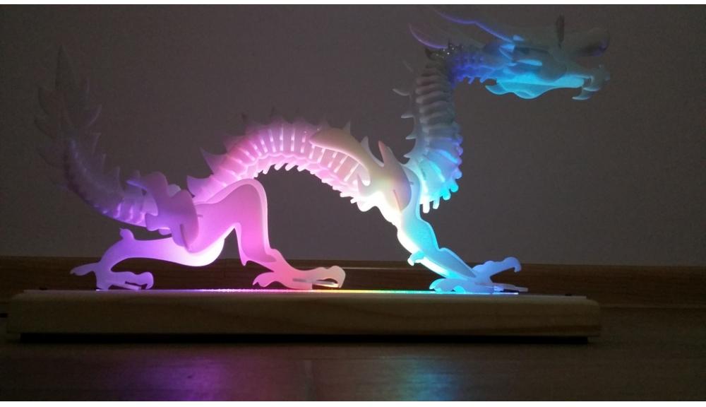 3d拼图龙3D打印模型