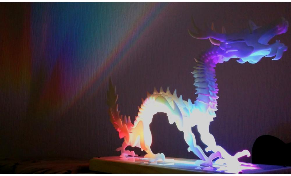 3d拼图龙3D打印模型