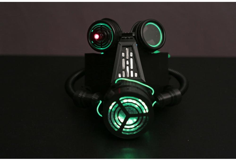 NeoPixel LED防毒面具3D打印模型