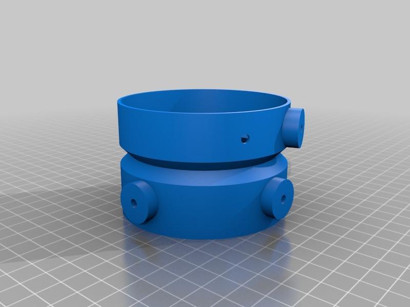 NeoPixel LED防毒面具3D打印模型