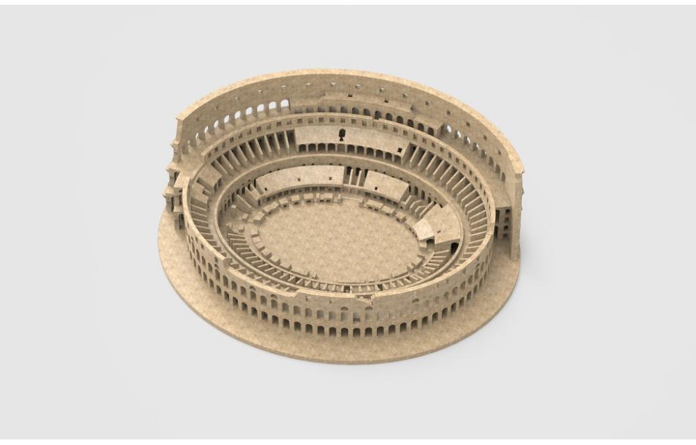 古罗马斗兽场3D打印模型