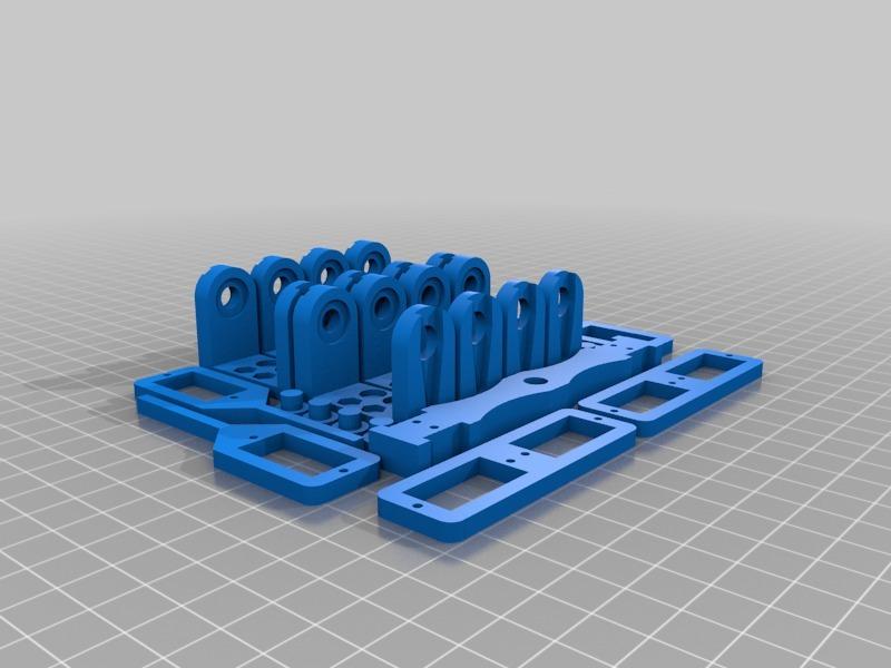 迷你四足机器人3D打印模型