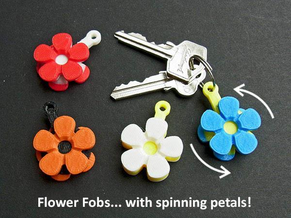 花朵钥匙扣3D打印模型