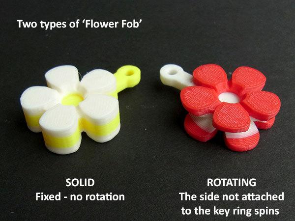 花朵钥匙扣3D打印模型