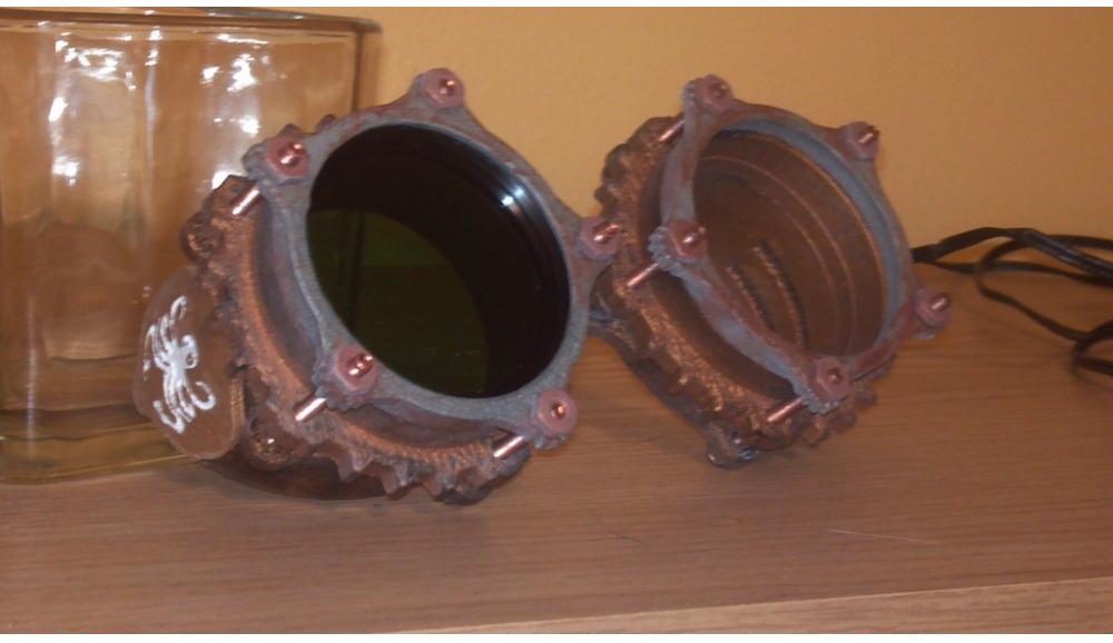 蒸汽朋克护目镜3D打印模型