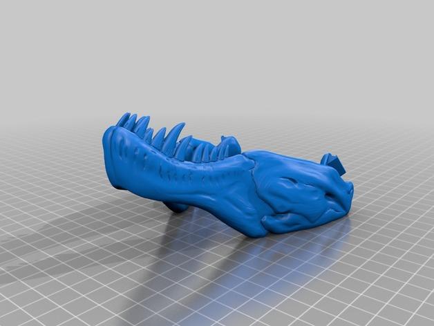 恐龙头骨3D打印模型