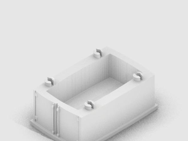 牵引运输车3D打印模型