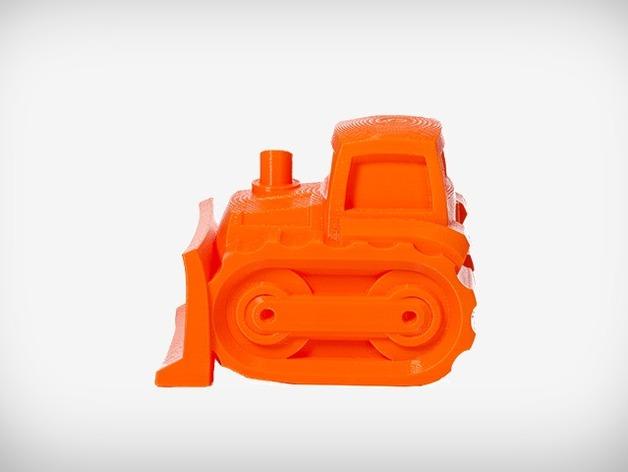 推土机玩具3D打印模型