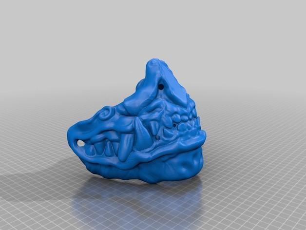 蝙蝠龙面具3D打印模型