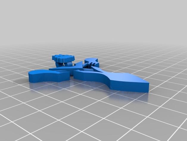 生化战士吊坠3D打印模型