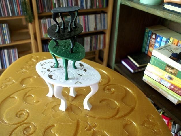 别致的咖啡桌3D打印模型