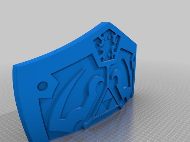 海拉尔盾3D打印模型