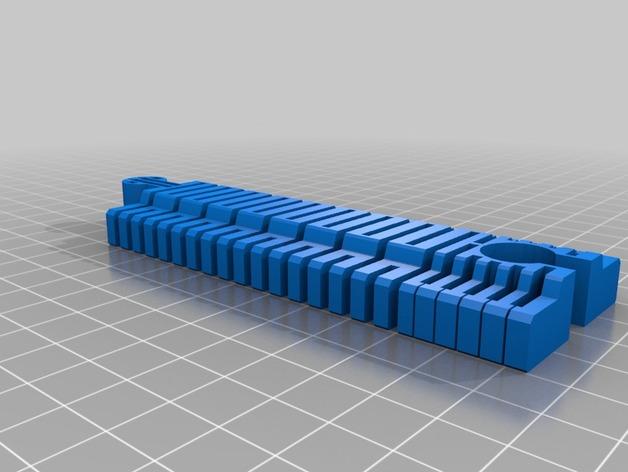 生动的铁轨3D打印模型