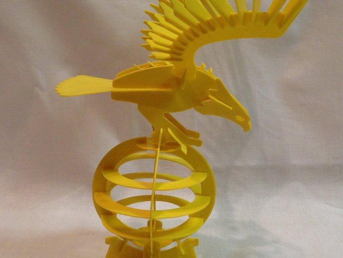 3D鹰的拼图3D打印模型