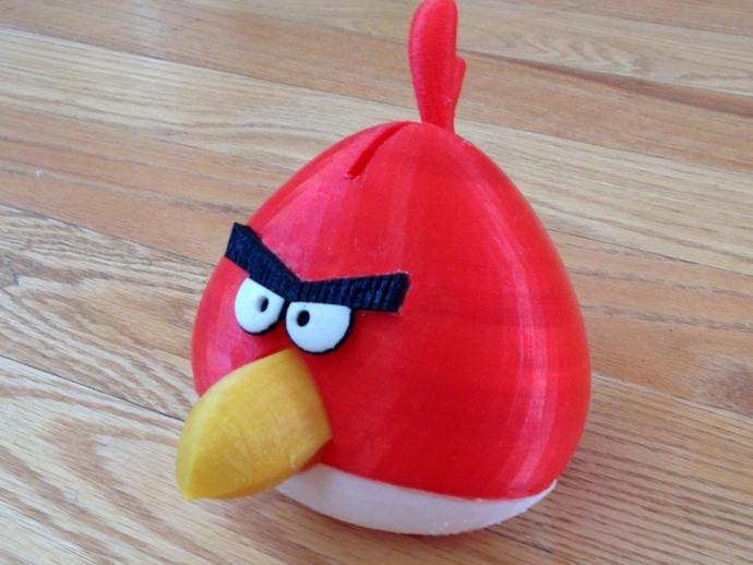 愤怒的小鸟存钱罐3D打印模型