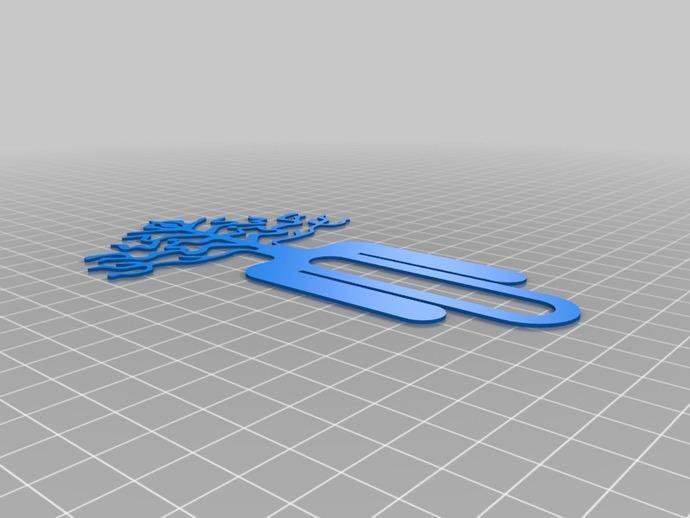 小树书签3D打印模型