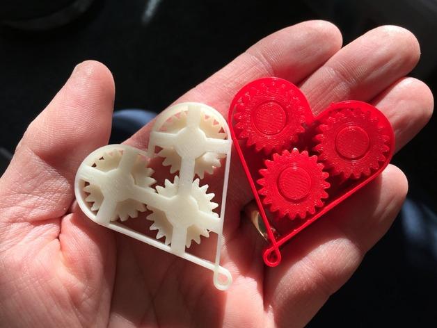 心型齿轮3D打印模型