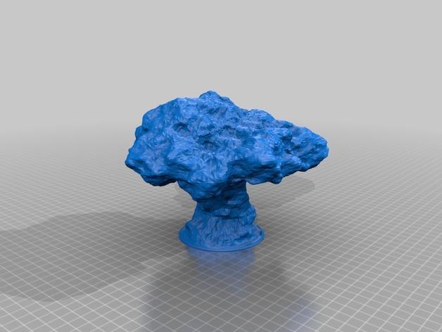蘑菇状的灯3D打印模型