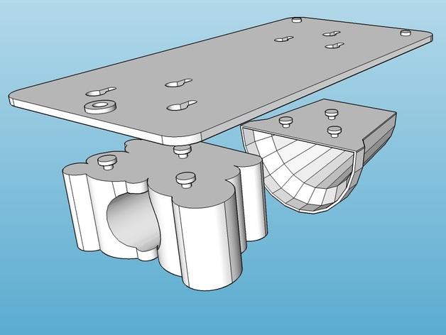 云朵墙贴浇水模型3D打印模型